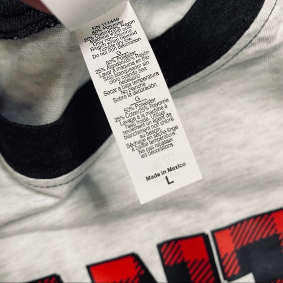 Santa Baby 3/4 Sleeve Baseball Tee Large - Picture 5 of 8